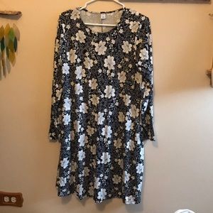 Old Navy Long Sleeve Swing Dress